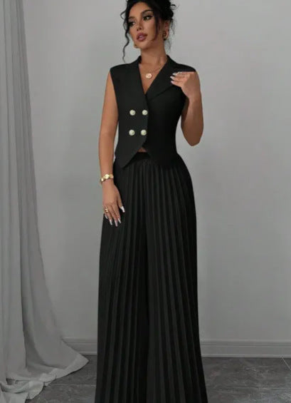 Alessira™ | Sleek Polyester Two-Piece Set