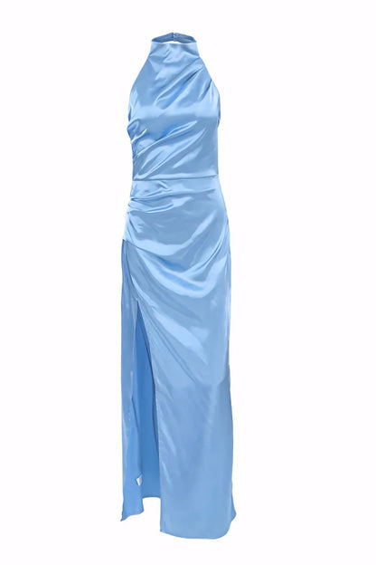 Elara™ | Elegant Sleeveless Halter Dress