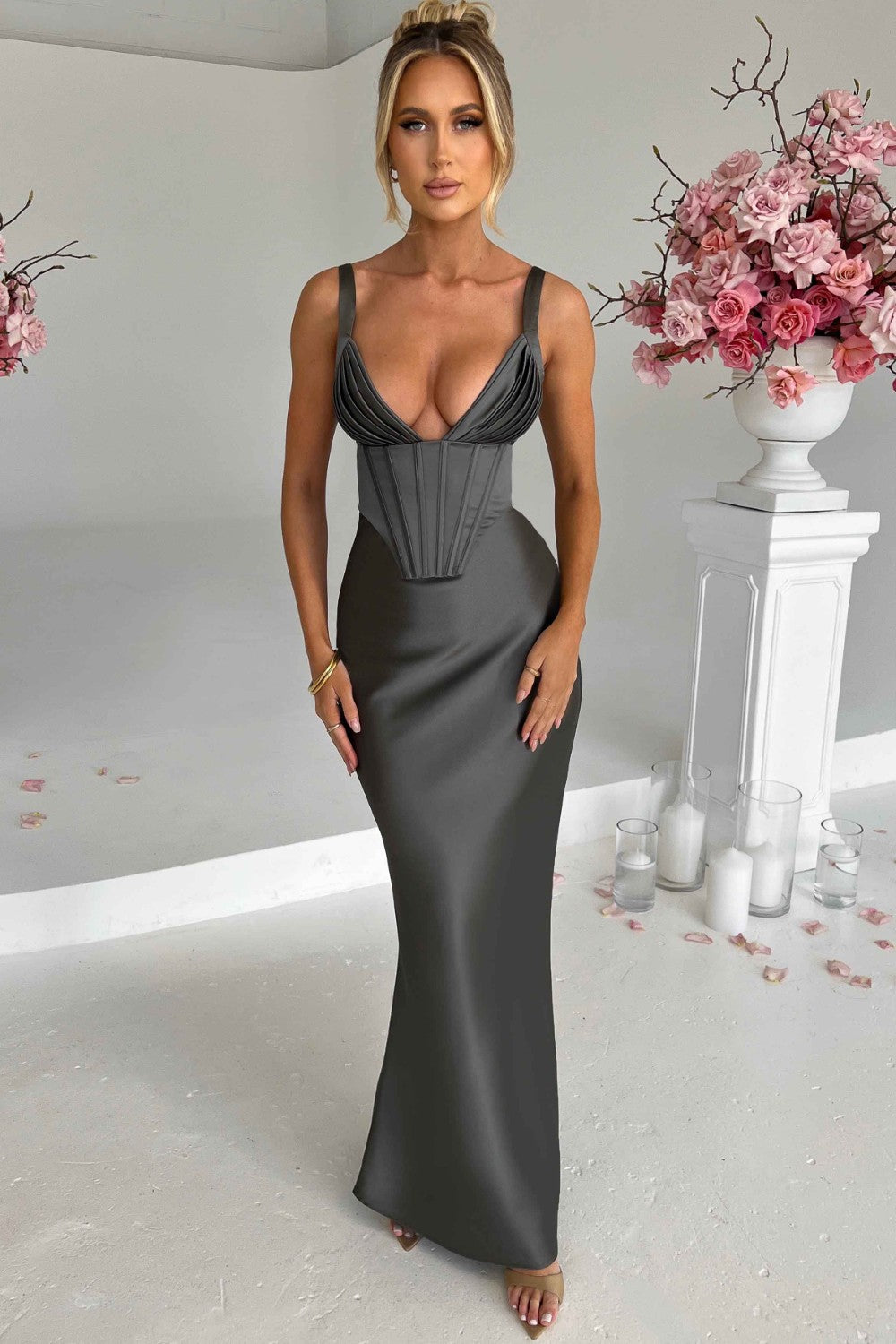 Melivyn™ | Elegante Jurk met Hoge Taille