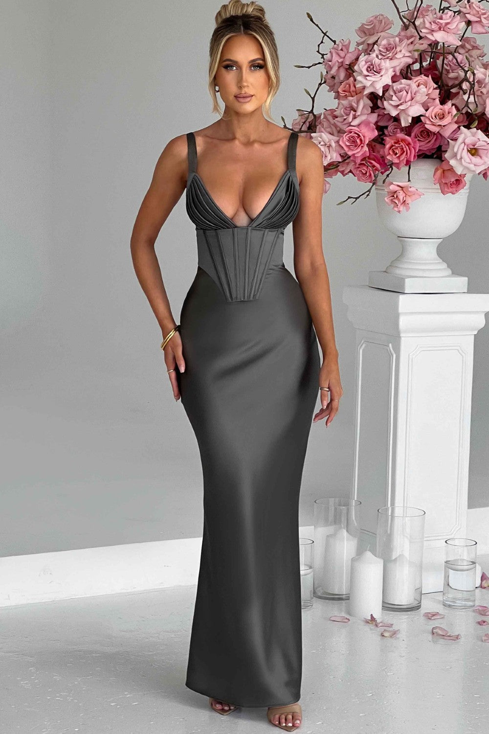 Melivyn™ | Elegante Jurk met Hoge Taille