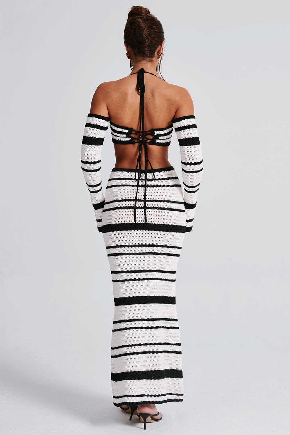 Noevia™ | Black Polyester Top