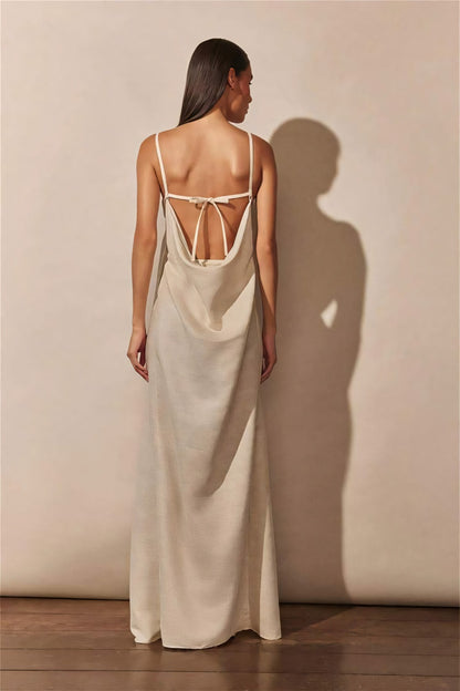 Zoralia™ | Elegante Abrikooskleurige Rokjurk