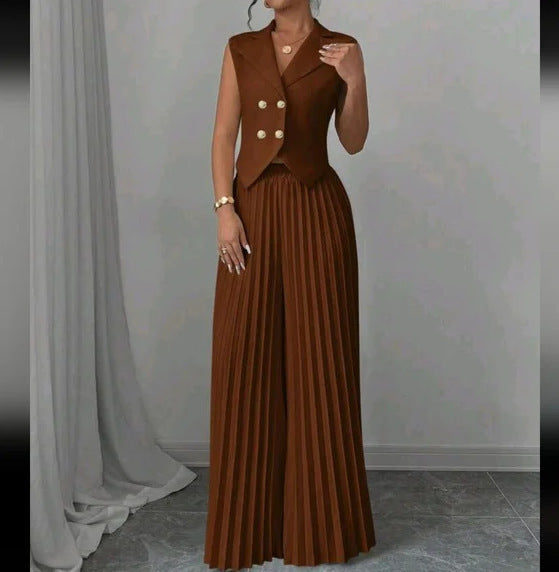 Alessira™ | Sleek Polyester Two-Piece Set