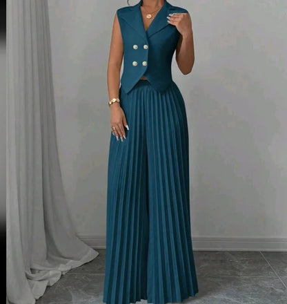 Alessira™ | Sleek Polyester Two-Piece Set